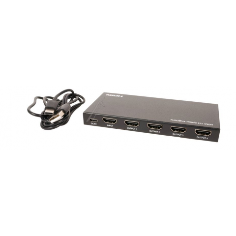 HDMI skirstytuvas 1→4 4K (30Hz) su maitinimu